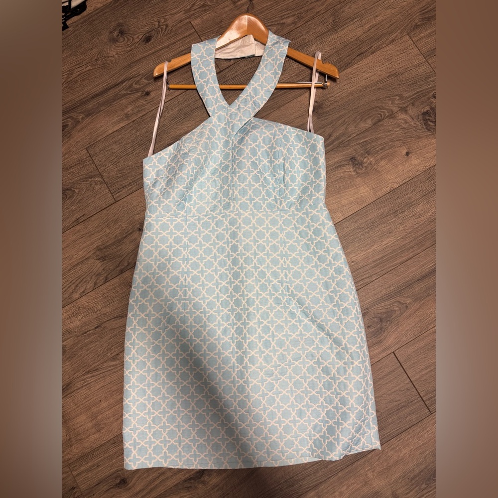 Michael Kors Blue Halter Dress